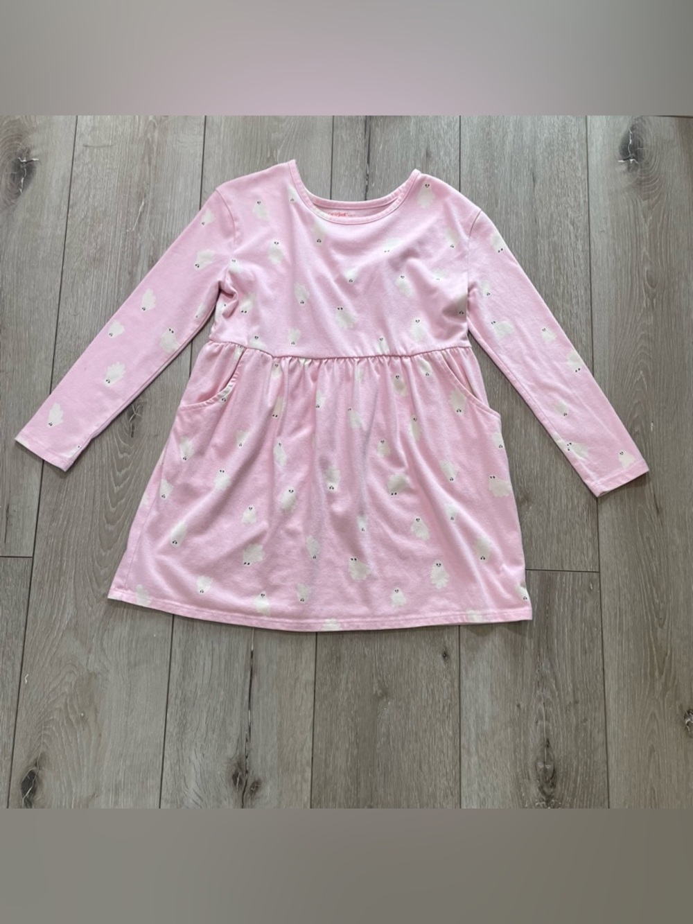 Cat & Jack‎ Pink Ghost Dress | Spooky Cute Halloween Ghoul Core S (6/7)